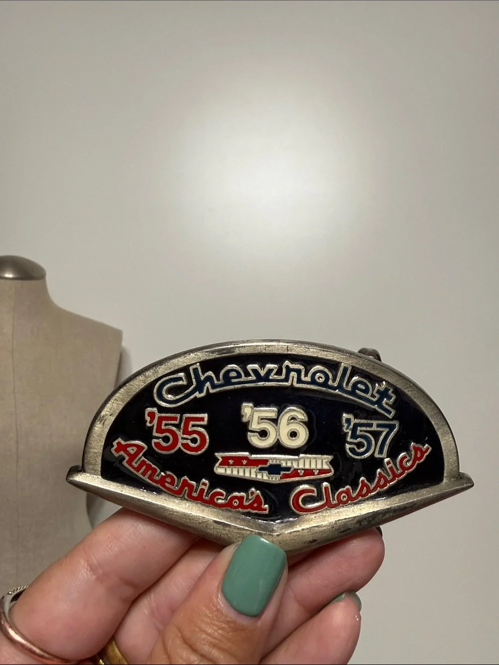 Vintage Chevrolet 55’ 56’ 57’ American Classics Belt Buckle Made in USA